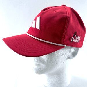 Adidas Wild Dunes Five Panel Mens Red Golf Snapback Cap Hat Rope Trim